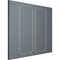 Ekena Millwork 28-in. W x 72-in. H Bulwark Rope Panel Moulding Kit Double Panel PMLKBU28X72B - alternate 4